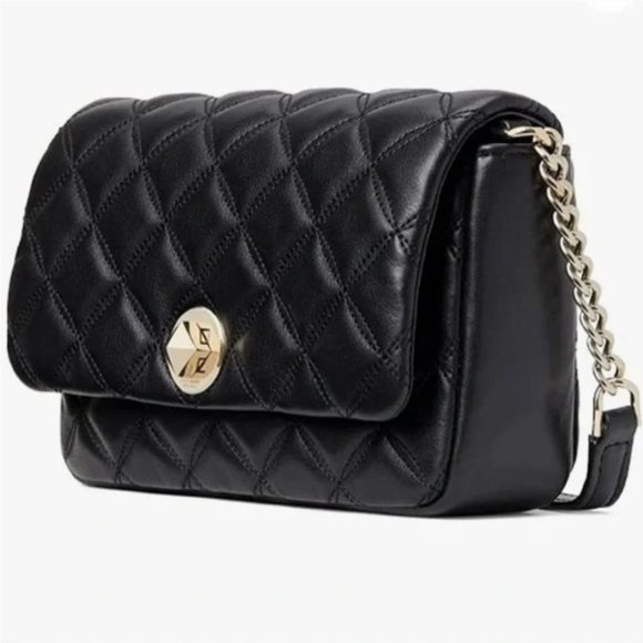 Kate Spade Natalia Quited Crossbody - Black - Picture 4 of 8